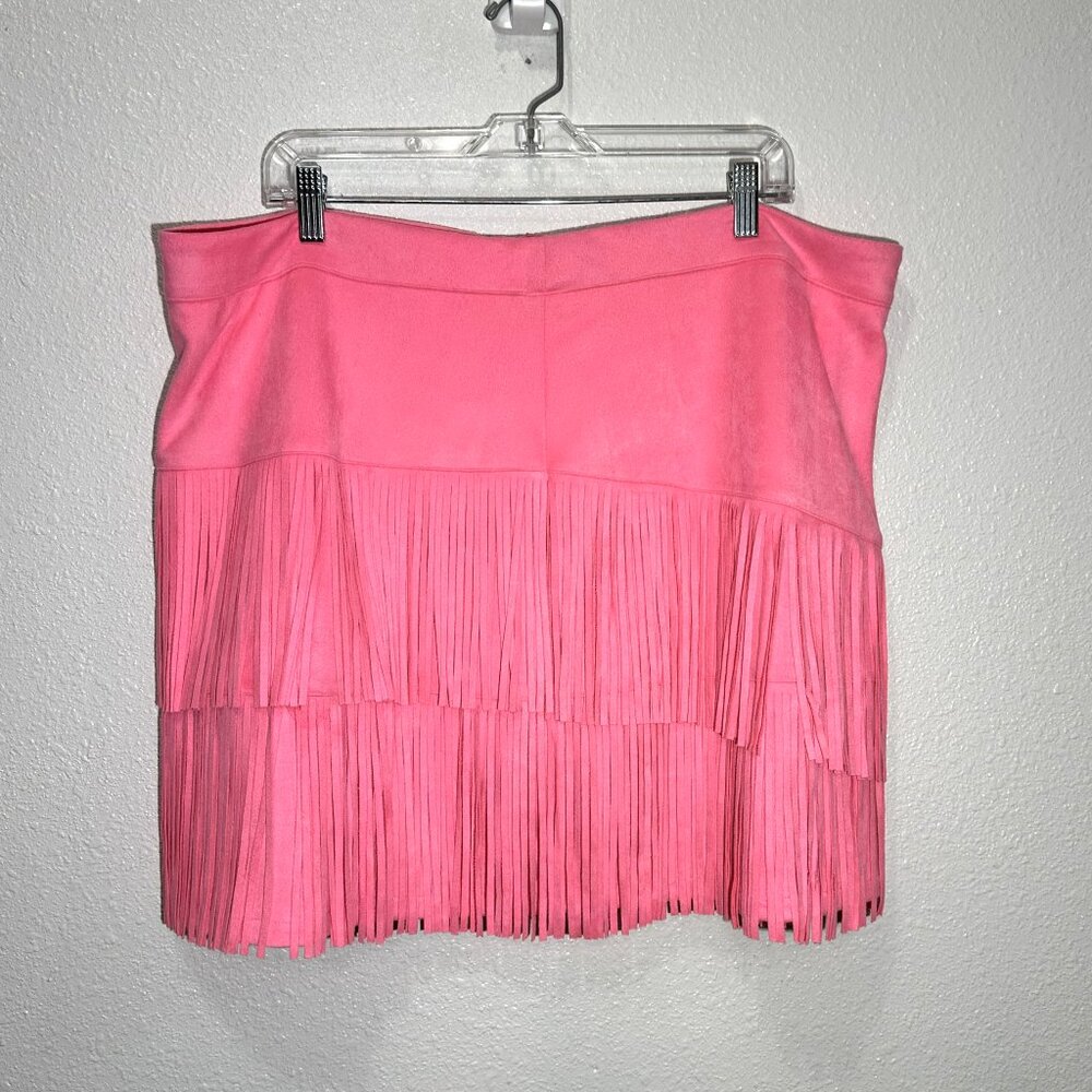STERLING KREEK pink‎ fringe skorts